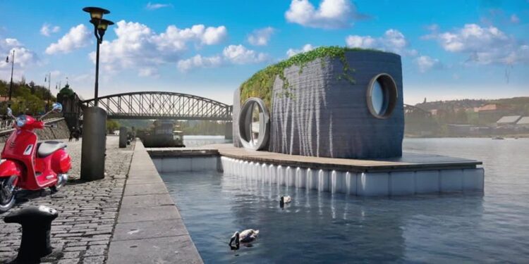 Case 3D galleggianti pronte il 48 ore