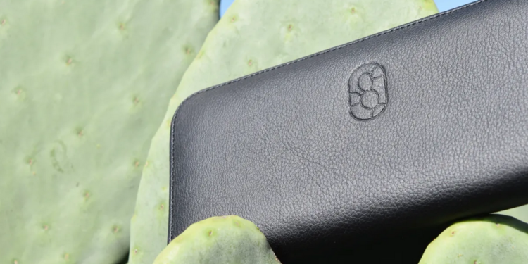 Accessorio prodotto con pelle di cactus Desserto. Fonte: desserto.com.mx