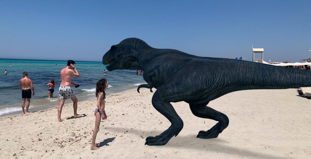 google dinosauri realtà aumentata