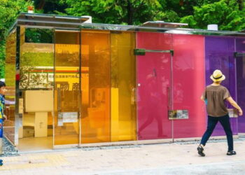 tokyo bagni pubblici trasparenti