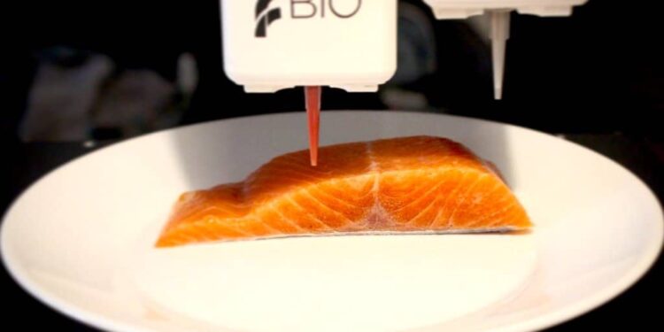 legendary vish salmone vegan stampa 3d