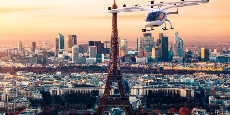 Parigi annuncia la creazione del dipartimento di trasporto urbano volante