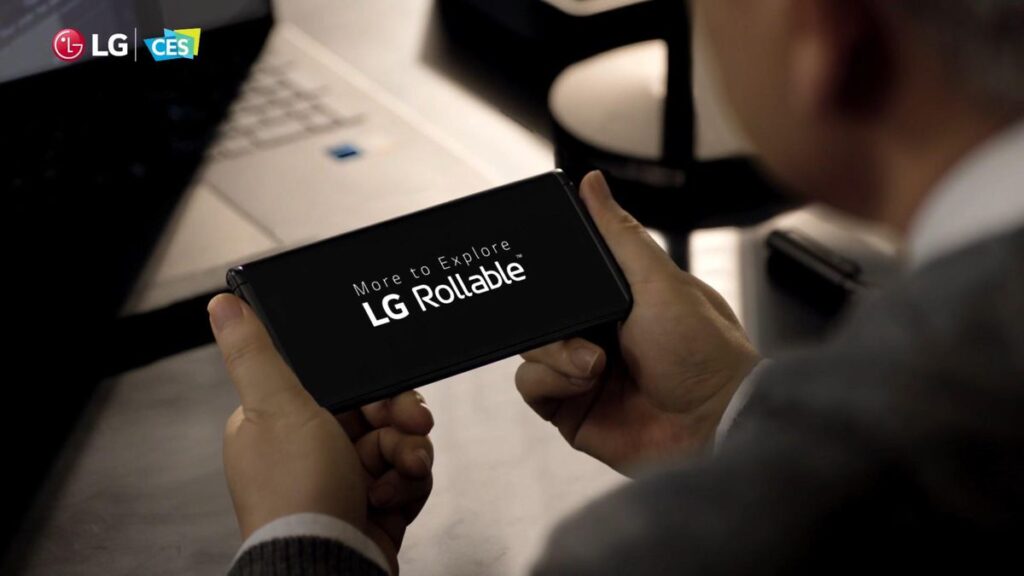 LG rollable smartphone