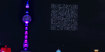 shanghai droni cielo QR Code