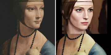 intelligenza artificiale volti opere d'arte